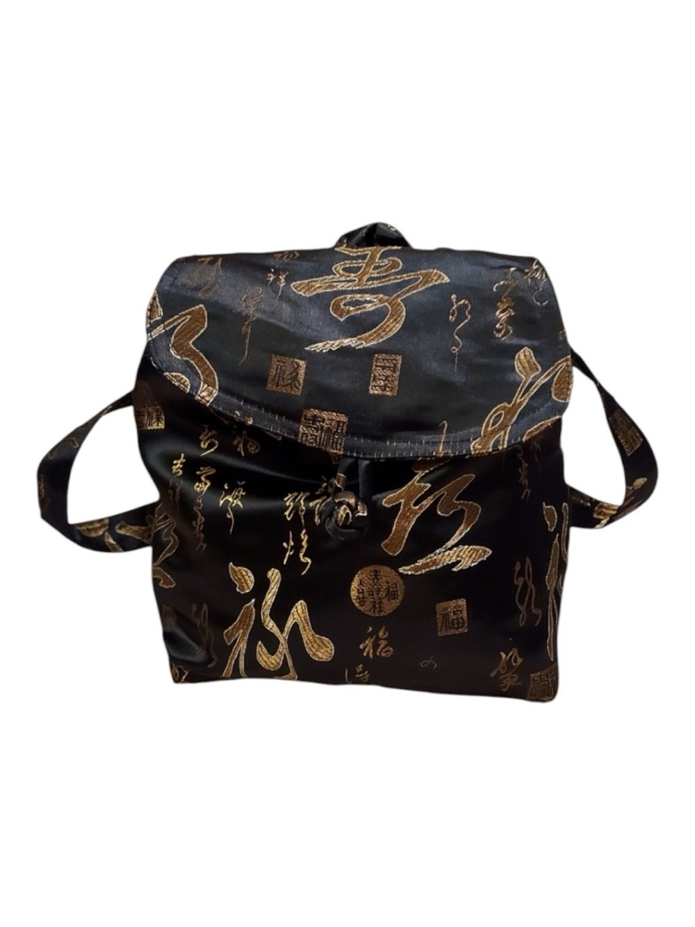 Vintage 90s Retro Goth Whimsigoth Bohemian Jacquard Festival Maximalist Backpack - Picture 2 of 11